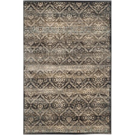 Safavieh Vintage Power Loomed Rectangle Rug- Black - Light Blue- 5 Ft. 1 In. X 7 Ft. 7 In. VTG572B-5